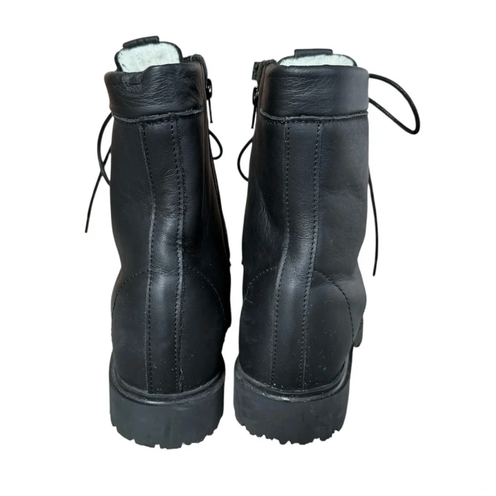 Anfibio Kiara Leather Wool-Lined Winter Boots Size 9 - Picture 9 of 12